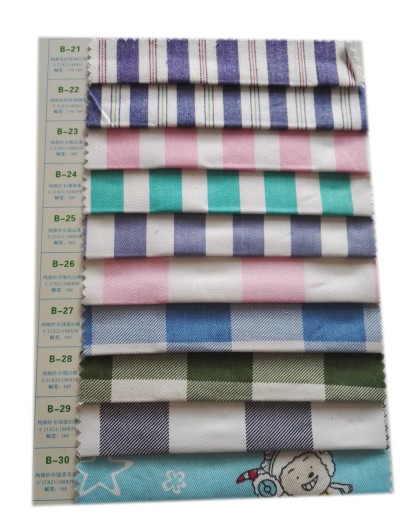 TB-CNFG  純棉色織條 C21*21/88*61  純棉紗卡 C21*21/108*58 色織布巾    耐漂白水 耐氯漂 制服 Anti bleaching bleaching resistant 45度照